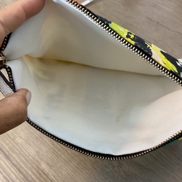 Abstract Multicolor Canvas Clutch - Picture 6 of 6